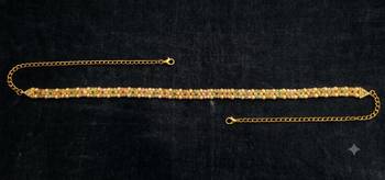  kamarpatta (waist belt)   kundan & agate stone   gold plated 2