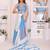 White linen striped saree with blouse