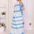 White linen striped saree with blouse