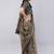 Multicolor polyester woven design saree with blouse