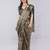 Multicolor polyester woven design saree with blouse