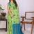 Lime linen  saree with blouse