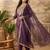 Women Ethnic Motifs Embroidered Regular Sequinned Liva Kurta with Trousers & With Dupatta