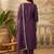 Women Ethnic Motifs Embroidered Regular Sequinned Liva Kurta with Trousers & With Dupatta