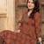 Women Ethnic Motifs Printed Empire Sequinned Pure Cotton Kurta with Trousers
