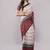 Off white pure linen printed saree with blouse
