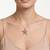 925 Sterling Silver Rose Gold  Starfish Pendant Necklace  Set for Women