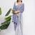 White pure linen striped saree with blouse