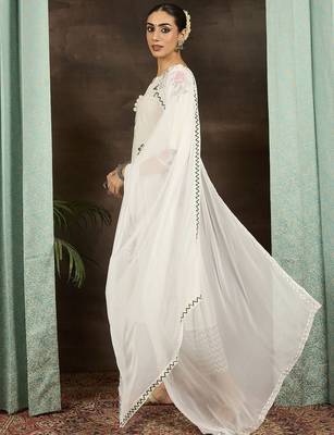 Women Floral Printed Cotton Kurta with Trousers & With Dupatta 5