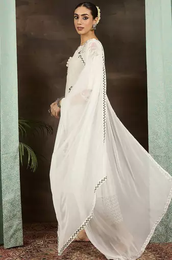 Women Floral Printed Cotton Kurta with Trousers & With Dupatta