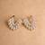 Gold plated diamond stud earrings
