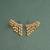 Gold plated ear climber stud earrings