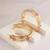 Gold plated ruby red hoop earrings