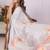 Off white linen  saree with blouse