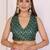 Multicolor linen solid saree with blouse