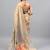 Grey tissue printed saree with blouse
