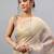 Grey tissue printed saree with blouse