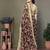 Black chiffon printed saree with blouse