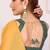 Multicolor linen solid saree with blouse