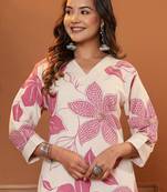 Women Floral Printed Regular Pure Cotton Kurta with Palazzos