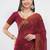 Maroon tissue embellished saree with blouse