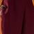 Maroon Floral Woven Design Straight Kurta with Trousers