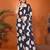 Black pure georgette printed saree with blouse