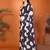 Black pure georgette printed saree with blouse
