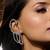 Silver plated diamond multi tiered ear cuff