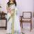 White linen  saree with blouse