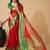 Red silk blend woven design saree with blouse