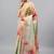 Green tussar printed saree with blouse