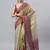 Multicolor tussar dyed saree with blouse