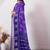 Purple pure georgette woven design saree with blouse