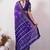 Purple pure georgette woven design saree with blouse