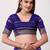 Purple pure georgette woven design saree with blouse