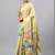 Lime tissue printed saree with blouse