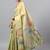 Lime tissue printed saree with blouse