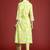 Women Floral Printed Pleated Pure Cotton Kurta with Trousers