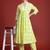 Women Floral Printed Pleated Pure Cotton Kurta with Trousers
