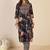 Floral Printed Notch Neck Pure Cotton Straight Kurta With Trousers