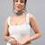White linen printed saree with blouse