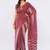 Maroon pure linen printed saree with blouse