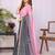 Multicolor linen solid saree with blouse