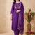 Women Ethnic Motifs Embroidered Regular Liva Kurta with Trousers & With Dupatta