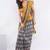 Black linen printed saree with blouse