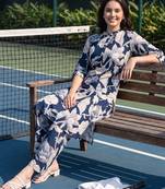 Women Floral Printed Regular Kurta with Trousers