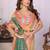 Multicolor linen striped saree with blouse