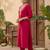 Women Ethnic Motifs Regular Liva Kurta with Trousers