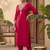 Women Ethnic Motifs Regular Liva Kurta with Trousers